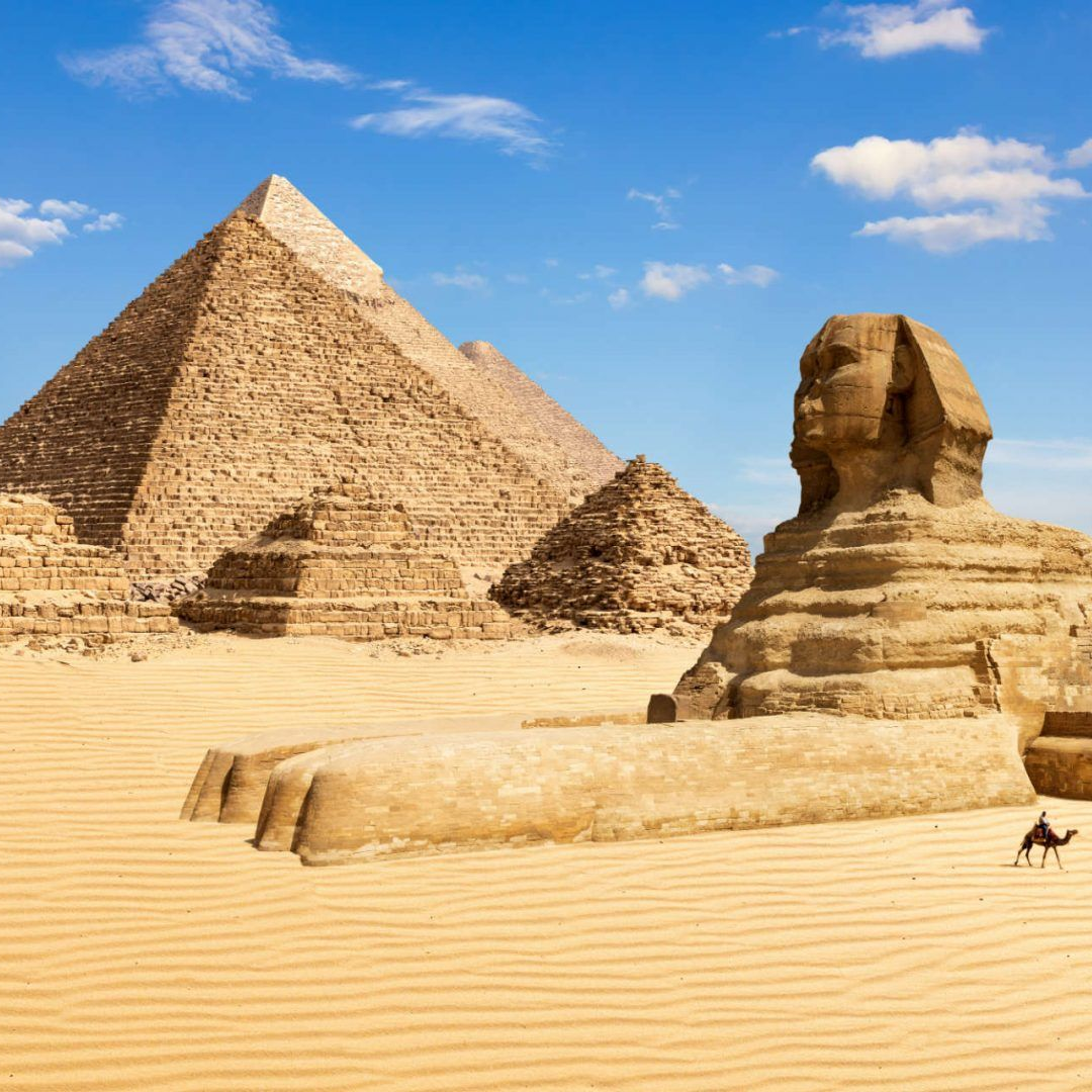 Photo of Giza Pyramids and Sphinx in Egypt